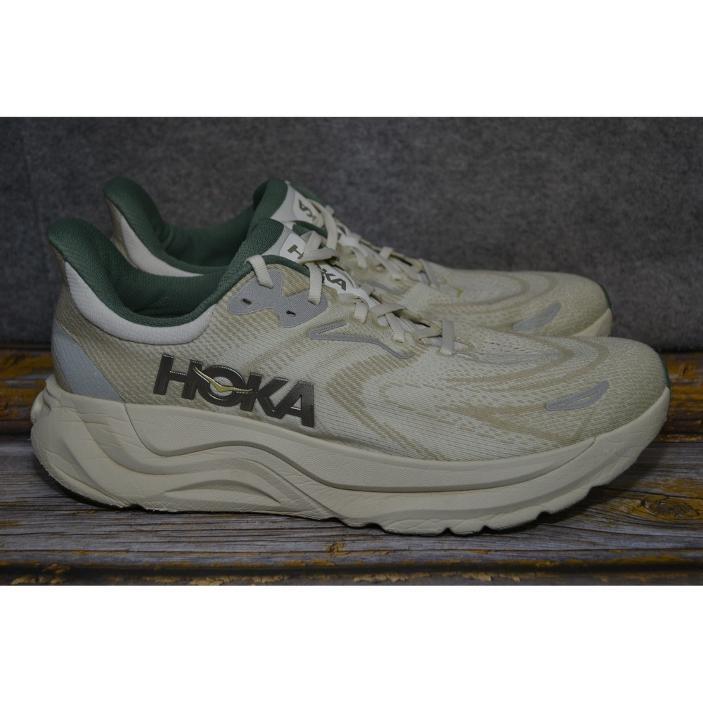 Hoka One One Arahi 8 Shoes Mens 13 D Beige Road Running Sneakers 1168690 TYS